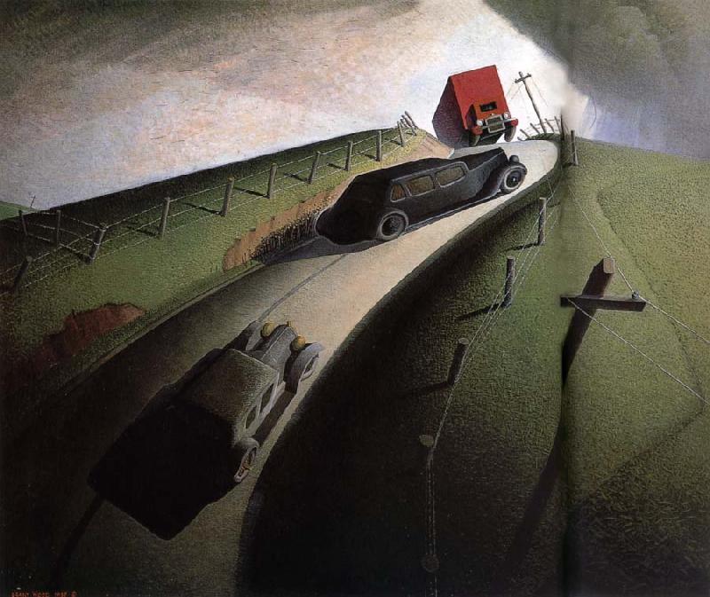 Grant Wood Death on the Ridge